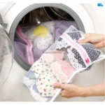 Túi lưới giặt chữ nhật 50x35cm - xanh - Ảnh 3