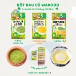 Bột ăn dặm Wakodo cho bé từ 5 tháng tuổi (5 vị)