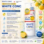 Sữa tắm White Conc trắng da chiết xuất Yuzu 600ml