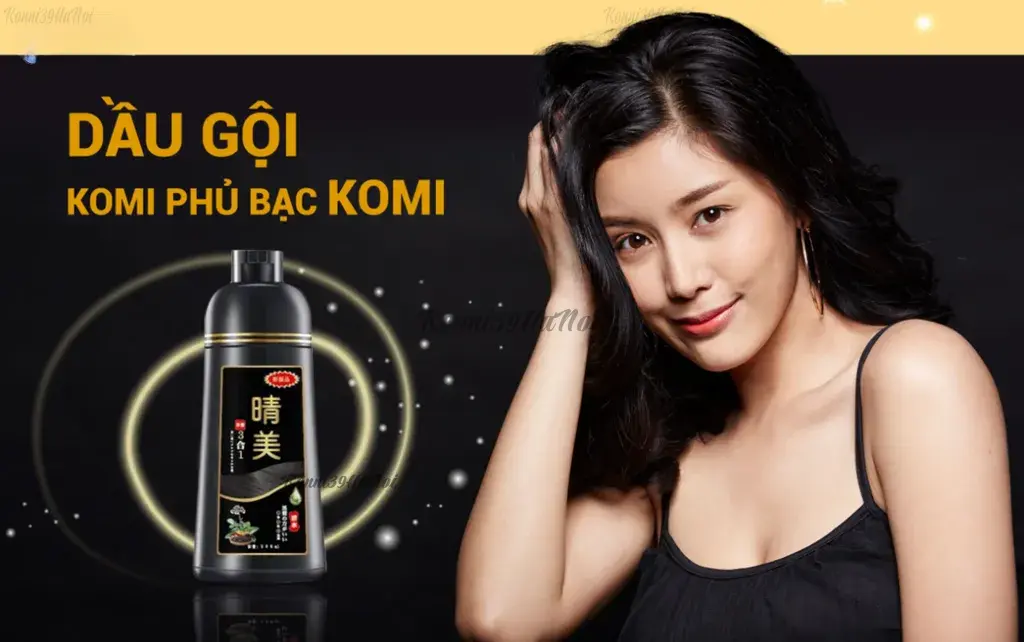 Dầu gội Komi có tác dụng dưỡng tóc hiệu quả, cho mái tóc bồng bềnh, chắc khỏe