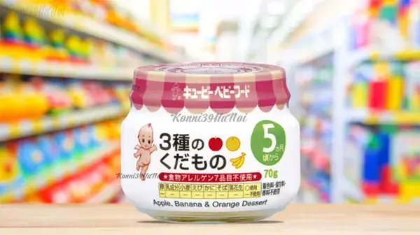 Bột ăn dặ Kewpie của Nhật cho bé 6 tháng