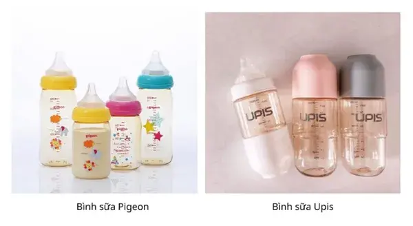 Đánh giá bình sữa Pigeon và Upis