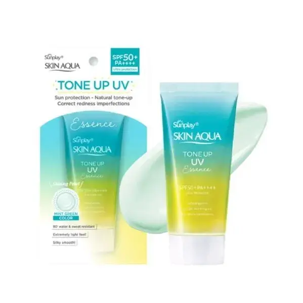 ang-tone-skin-aqua-essence-mint-green_f1347f0378864bb0b1b7e76d0666adc5_grande Kem chống nắng nâng tone Skin Aqua Essence - Mint green