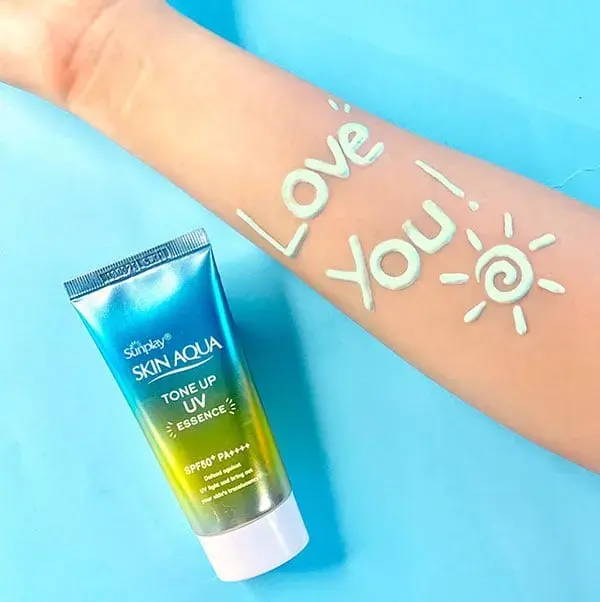 ankowotyy6-2 Skin Aqua Tone Up UV Essence Mint Green