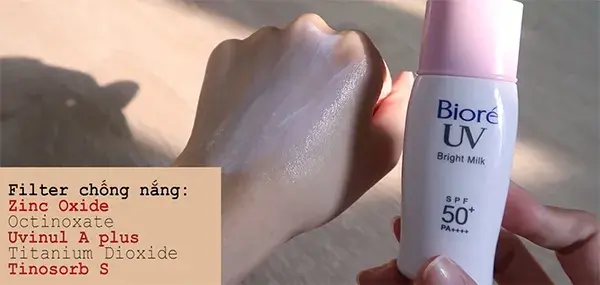 Sữa chống nắng nâng tone Biore UV Bright Milk SPF50+/PA++++