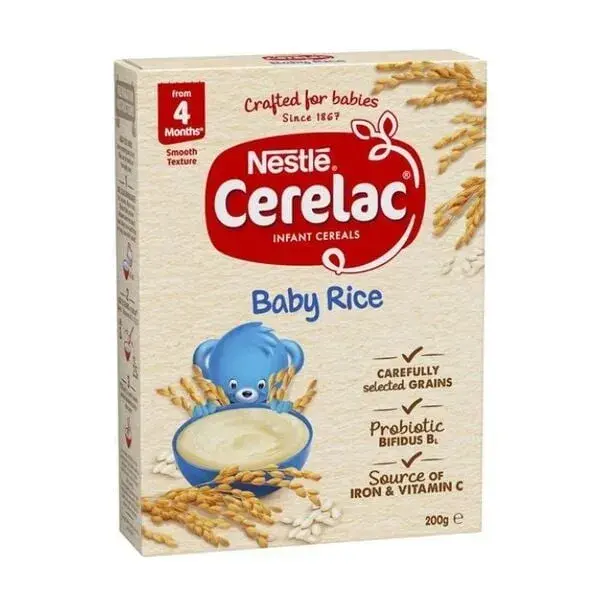 Bột ăn dặm Nestle Cerelac vị gạo giúp bé dễ ăn