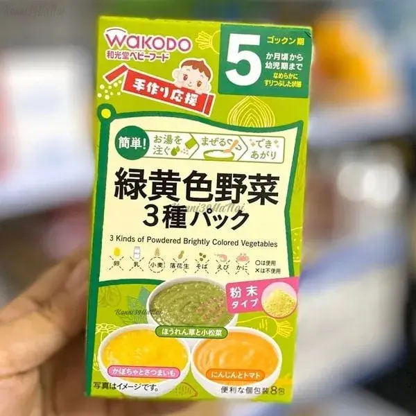 Bột ăn dặm WAKODO mix 3 vị rau củ