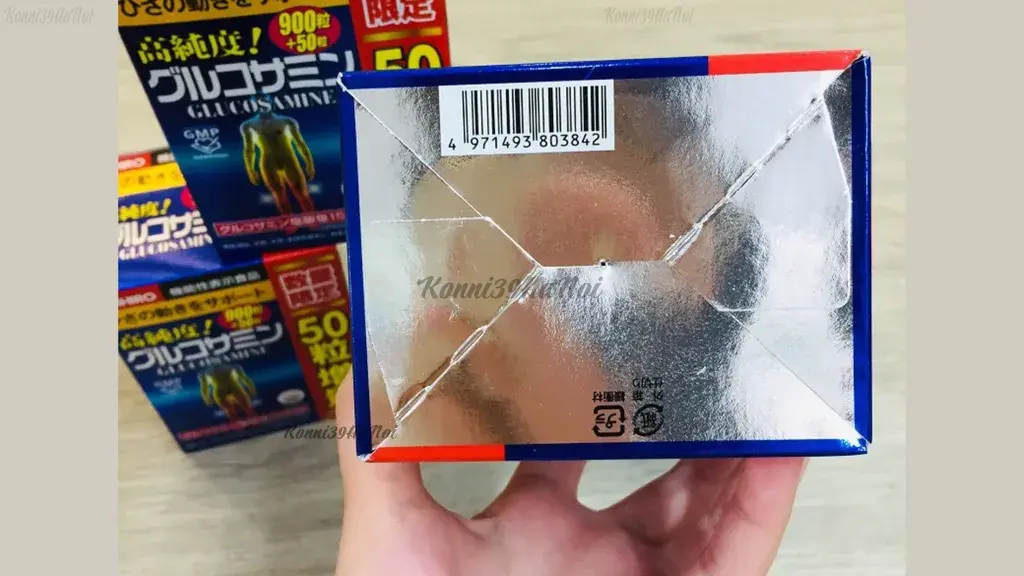 Quét mã vạch dưới đáy hộp để kiểm tra Glucosamine thật và giả