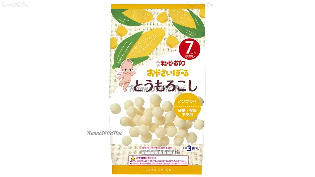 Bánh ăn dặm nhật cho bé 7 tháng KEWPIE phù hợp với trẻ nhỏ mới tập ăn dặm.
