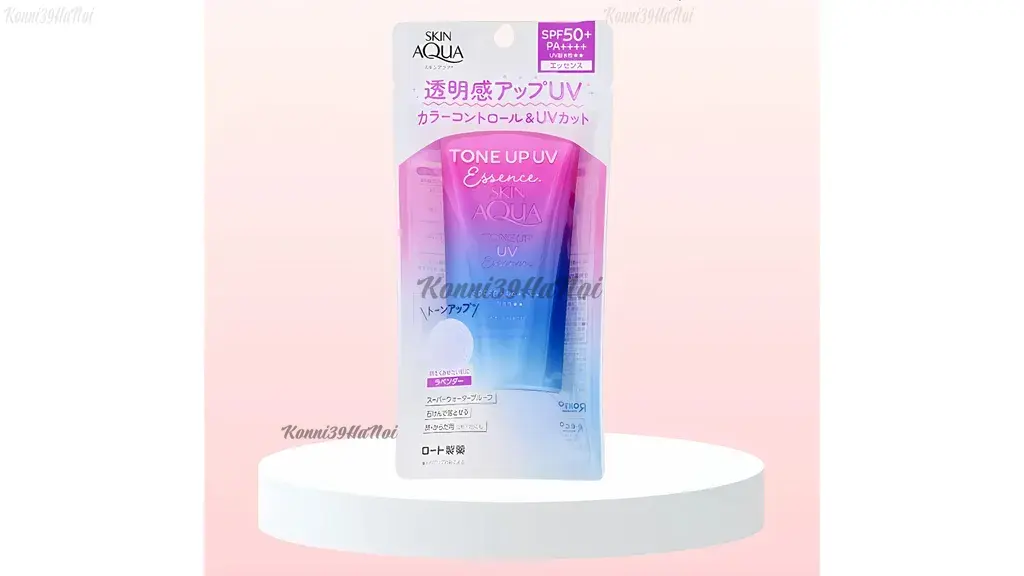 g_skin_aqua_essence__lavender_80g__1__a5b591fcea644ee89894b231373c6671_1024x1024 Sự thay đổi mẫu mã của kem chống nắng nâng tông Skin Aqua Essence Lavender 80g