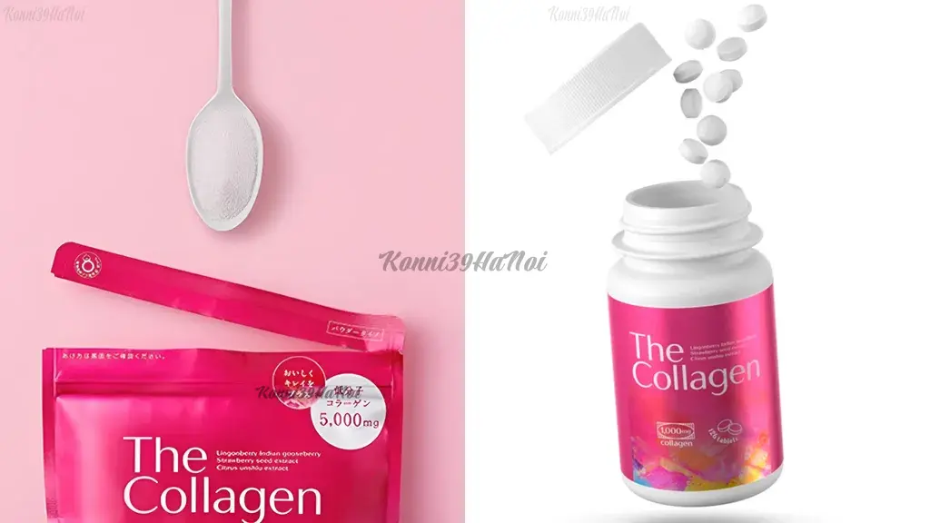 Cách uống collagen Nhật dạng bột và viên