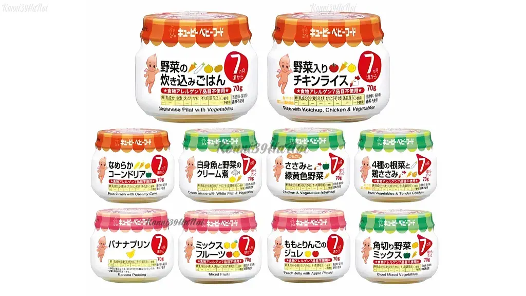 Bột ăn dặm Kewpie dạng hũ giúp mẹ tiết kiệm được nhiều thời gian và công sức khi chăm sóc bé.