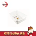 Rổ nhựa Inomata hình chữ nhật - trắng - Ảnh 2