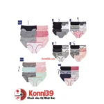 [100% cotton cao cấp] Set 6 chiếc quần Quần lót GU Uniqlo (3 màu) - Ảnh 3