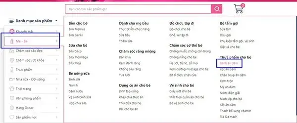 Mua bánh ăn dặm Nhật cho bé 6 tháng bước 2