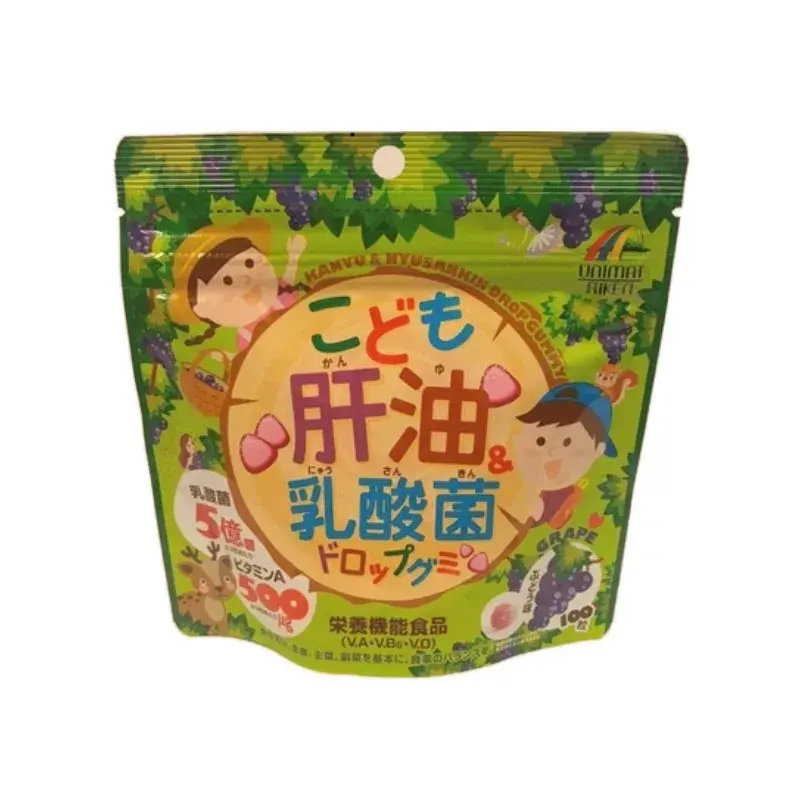 Kẹo dẻo Unimat Riken bổ sung Lợi Khuẩn Lactic & Vitamin A vị nho