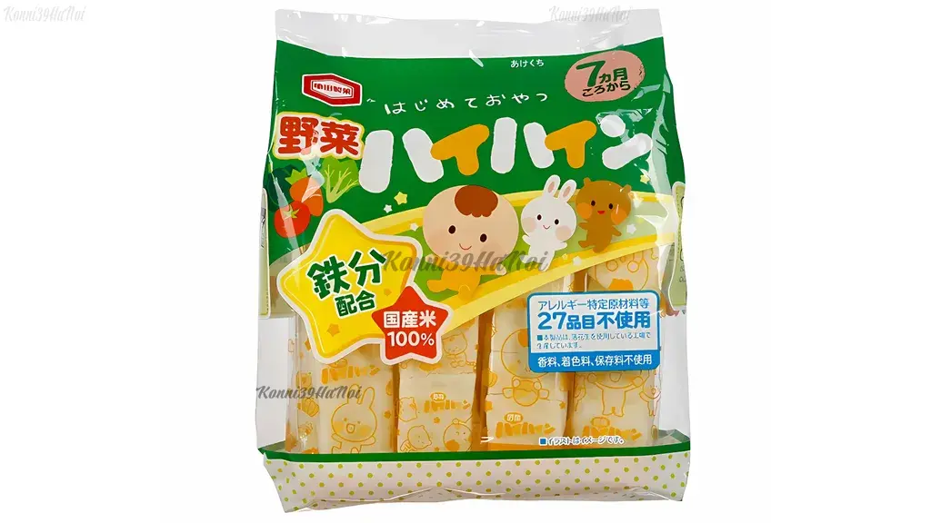 Bánh gạo ăn dặm Kameda có nguyên liệu được chọn lọc kỹ lưỡng, đảm bảo an toàn và chất lượng.