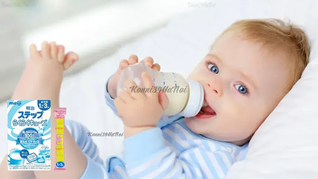Bé sẽ không cảm thấy lạ miệng khi uống sữa Meiji vì sữa có mùi vị rất giống sữa mẹ.