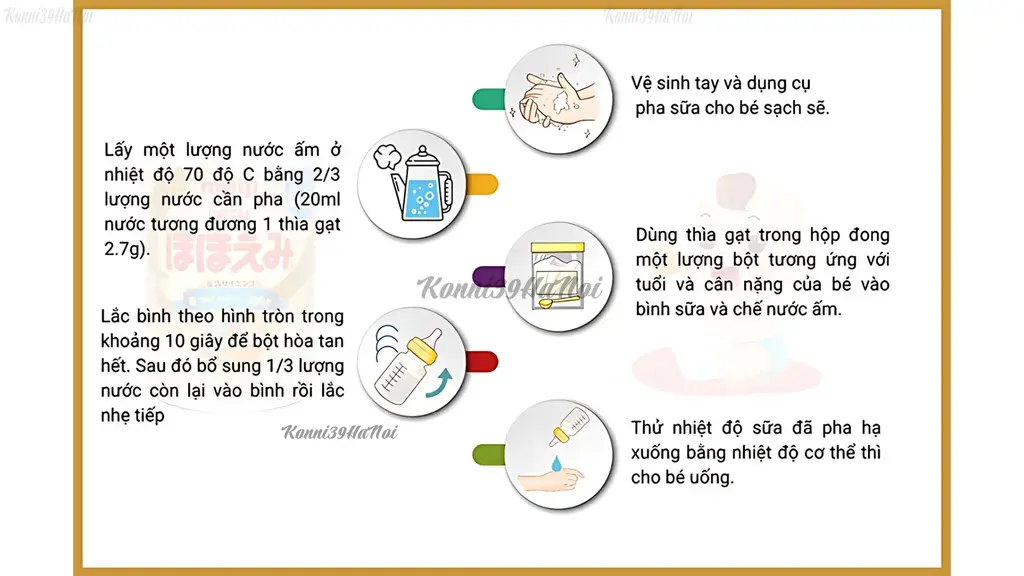 Công thức pha sữa Meiji 0-1 tuổi dạng bột lon thiếc cho bé.
