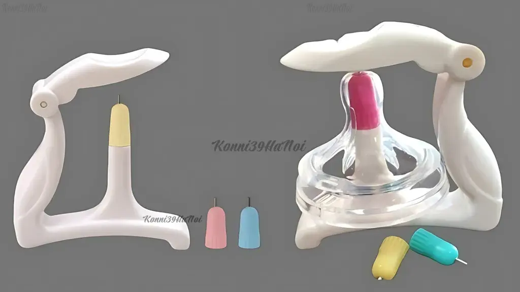 Dụng cụ đục lỗ có khung tạo ra lỗ núm tròn và đều mép một cách chính xác.