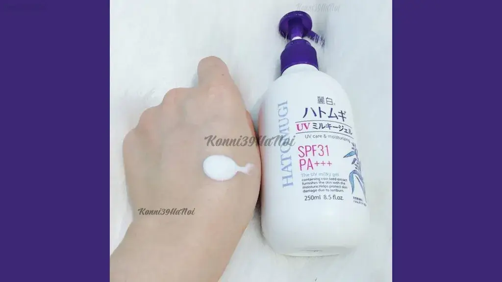 Hàm lượng sữa dưỡng thể Hatomugi cho mỗi lần bôi