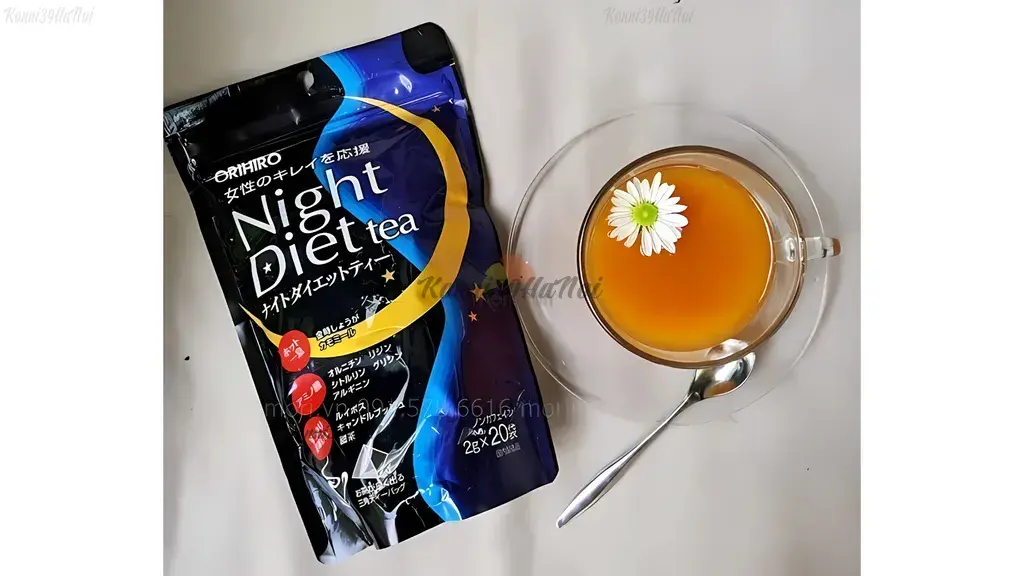 Trà Orihiro Night Diet Tea Beauty có hương thơm nhẹ dịu như mùi thảo mộc