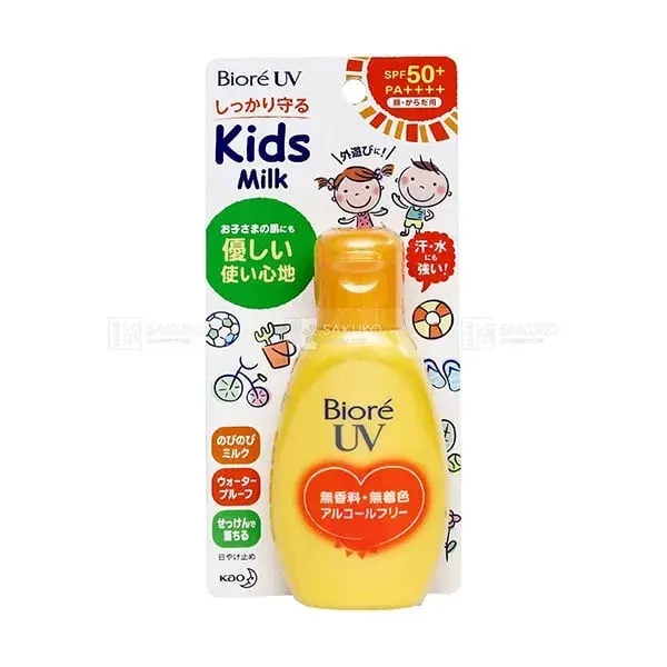Kem chống nắng Biore Kids Milk có chứa thành phần Vaseline