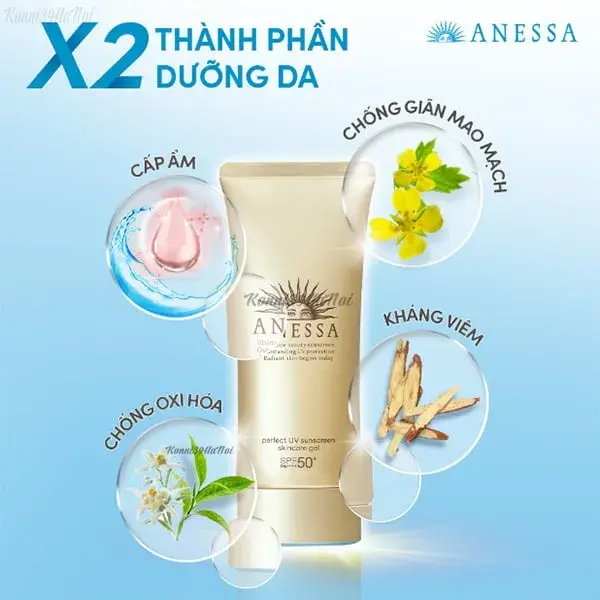 oxqj5xsyzu Kem chống nắng Anessa dạng Gel Perfect UV Sunscreen SkinCare Gel SPF50+ với nhiều thành phần tự nhiên tốt cho da