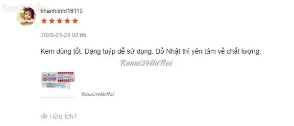 Kem trị muỗi đốt Muhi nhận được phản hồi rất tốt của khách hàng sau khi sử dụng cho bé yêu