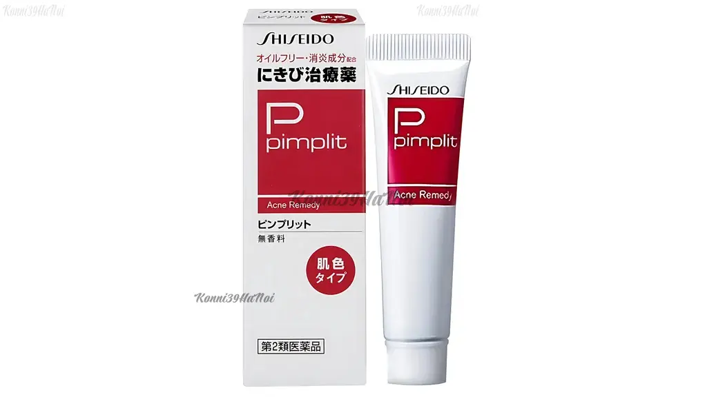 Kem trị mụn Shiseido Pimplit có chứa các thành phần kháng khuẩn, chống viêm, giúp tiêu diệt vi khuẩn gây mụn hiệu quả