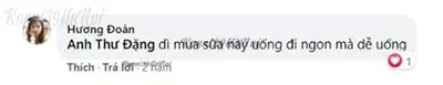 facebook Hương Đoàn đánh giá sữa bầu Morinaga “ngon mà dễ uống”