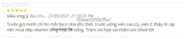 Đào Thu review vitaminc dhc của nhật