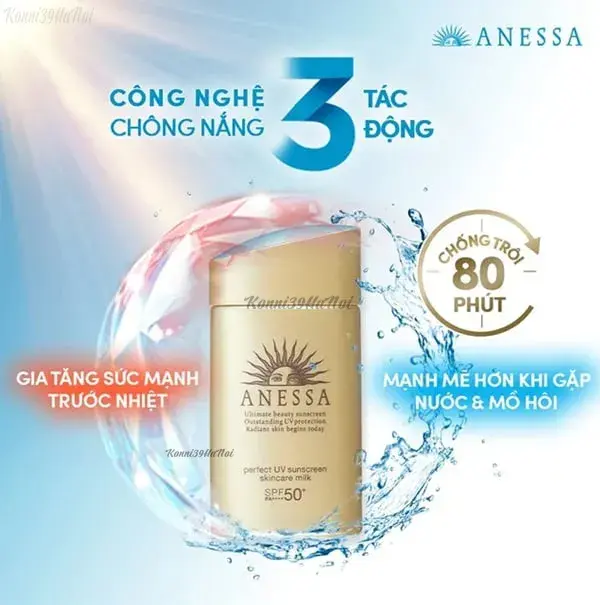 st5u7q5myx Sữa chống nắng ANESSA Perfect UV Skincare Milk SPF50+ là sản phẩm quốc dân cho mọi làn da