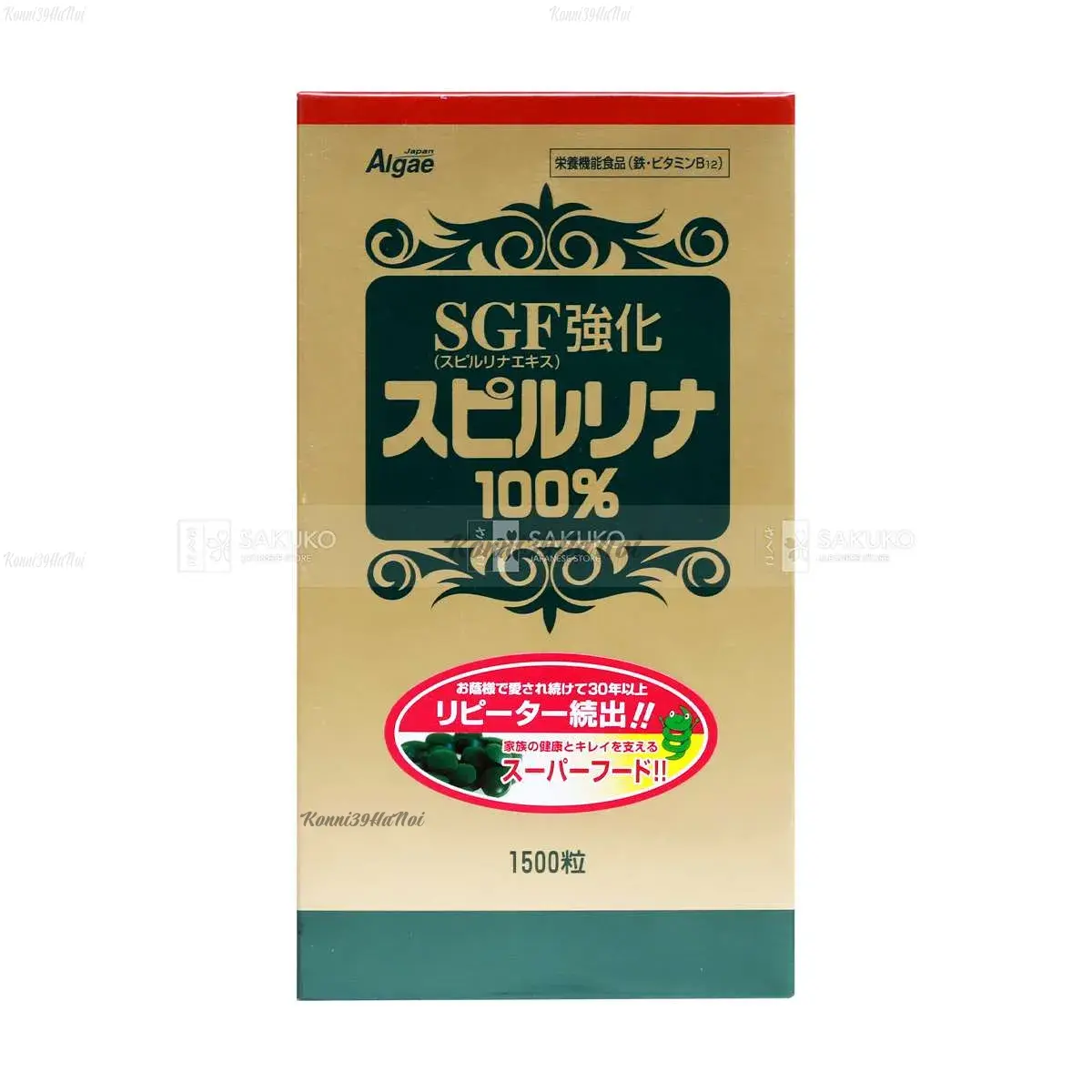 JAPAN ALGAE- Tảo xoắn Spirulina bổ sung SGF 1500v