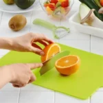 Thớt dẻo Inomata - thái hoa quả màu xanh - Ảnh 2