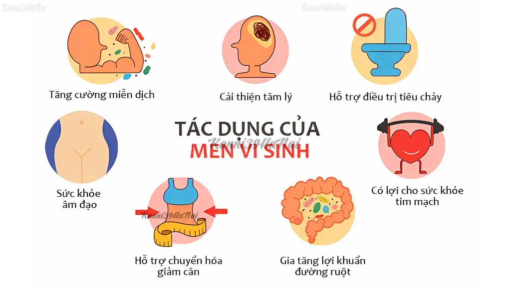 Những tác dụng tích cực của men vi sinh với sức khỏe