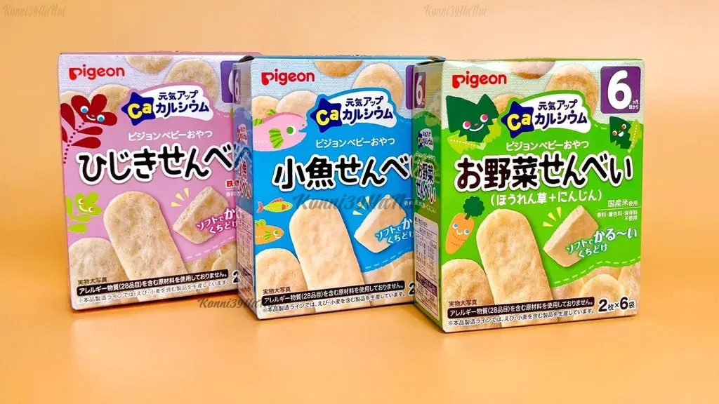 Bánh ăn dặm Pigeon đạt chuẩn chất lượng an toàn thực phẩm khắt khe của Nhật Bản.