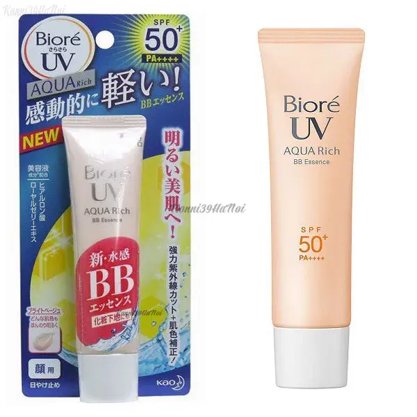 Biore UV Aqua Rich BB Essence được ứng dụng công nghệ màng nước Aqua