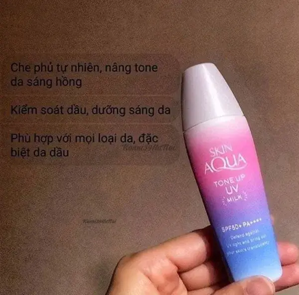 Kem chống nắng Skin Aqua Tone Up UV Milk Lavender 40ml Kem chống nắng Skin Aqua Tone Up UV Milk Lavender 40ml