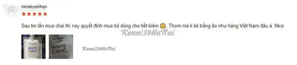 xahwqjonbz dưỡng thể white conc review