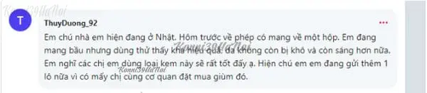 Review tác dụng của kem dưỡng aloins xanh của Nhật của Thùy Dương