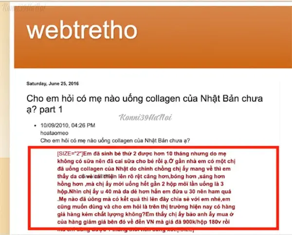 review collagen Nhật dạng bột