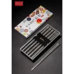 Đũa kháng khuẩn Shikisai Nhật Bản set 5 đôi (màu trắng)