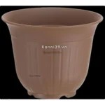 Chậu trồng cây, hoa Yamada 24.2cm - nâu