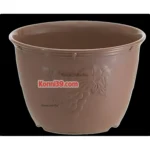 Chậu trồng cây, hoa Yamada 24cm - nâu