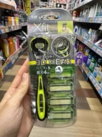 Set dao cạo râu KAI 5 lưỡi kép kèm kem cạo râu Xfit - Ảnh 5