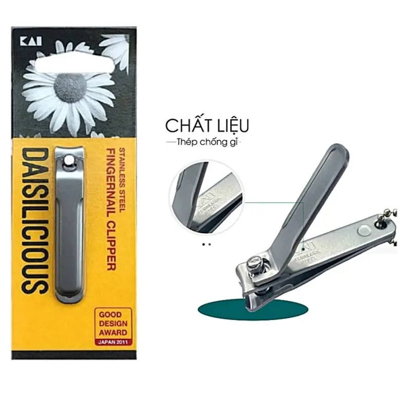 4901601264722 Bấm móng tay mini KAI SS DAISI chất liệu inox cao cấp Hàng Nhật nội - Ảnh 1