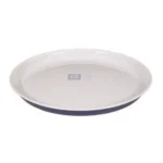 Đĩa nhựa nông lòng màu xanh, size 22.5cm Kokubo