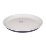 Đĩa nhựa nông lòng màu ghi, size 22.5cm Kokubo