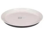 Đĩa nhựa nông lòng màu ghi, size 22.5cm Kokubo - Ảnh 3